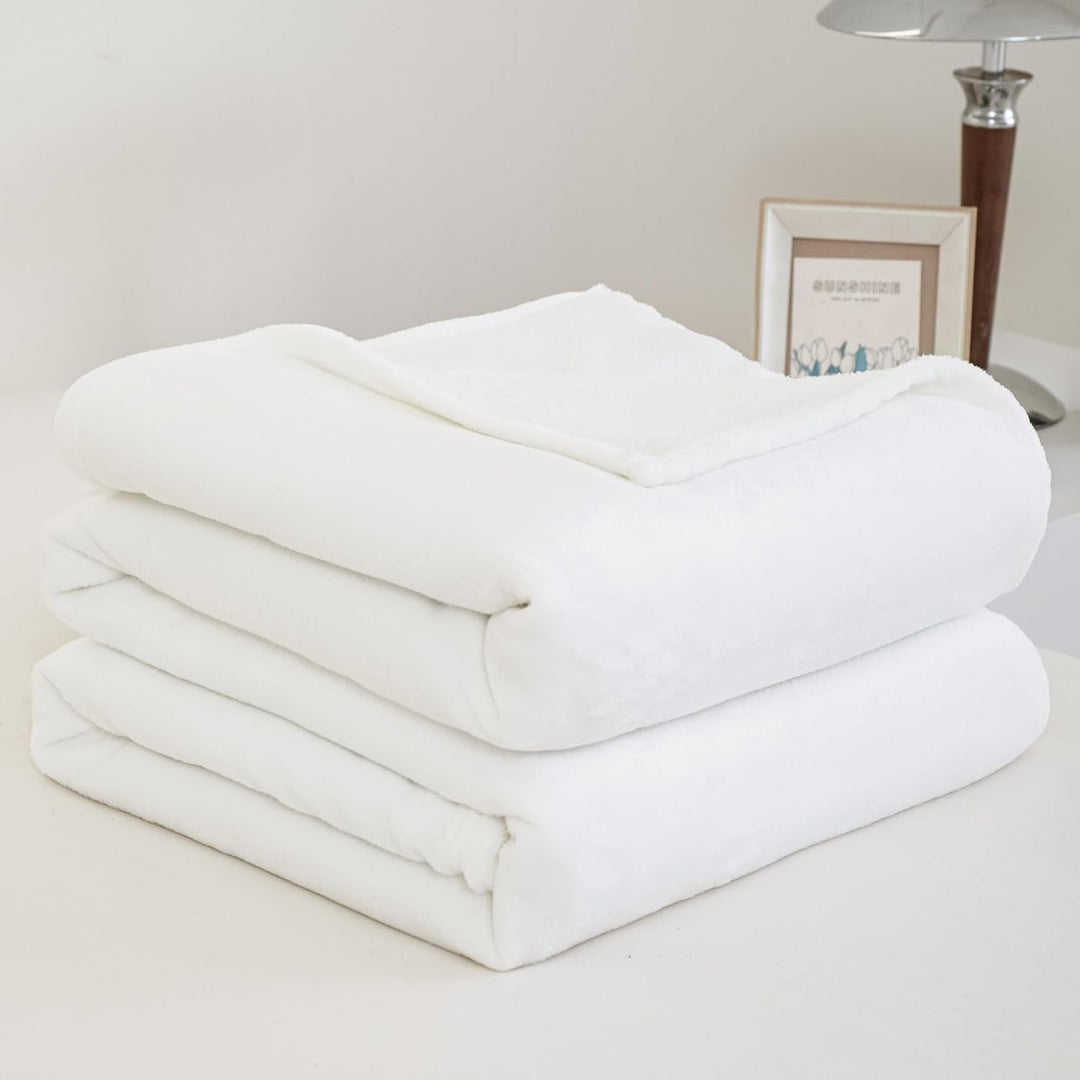 Kuscheldecke Flauschig Winter Warm Weiss Fleecedecke Kuscheldecke 180x200 Weich Kuschelig Flanell Wo