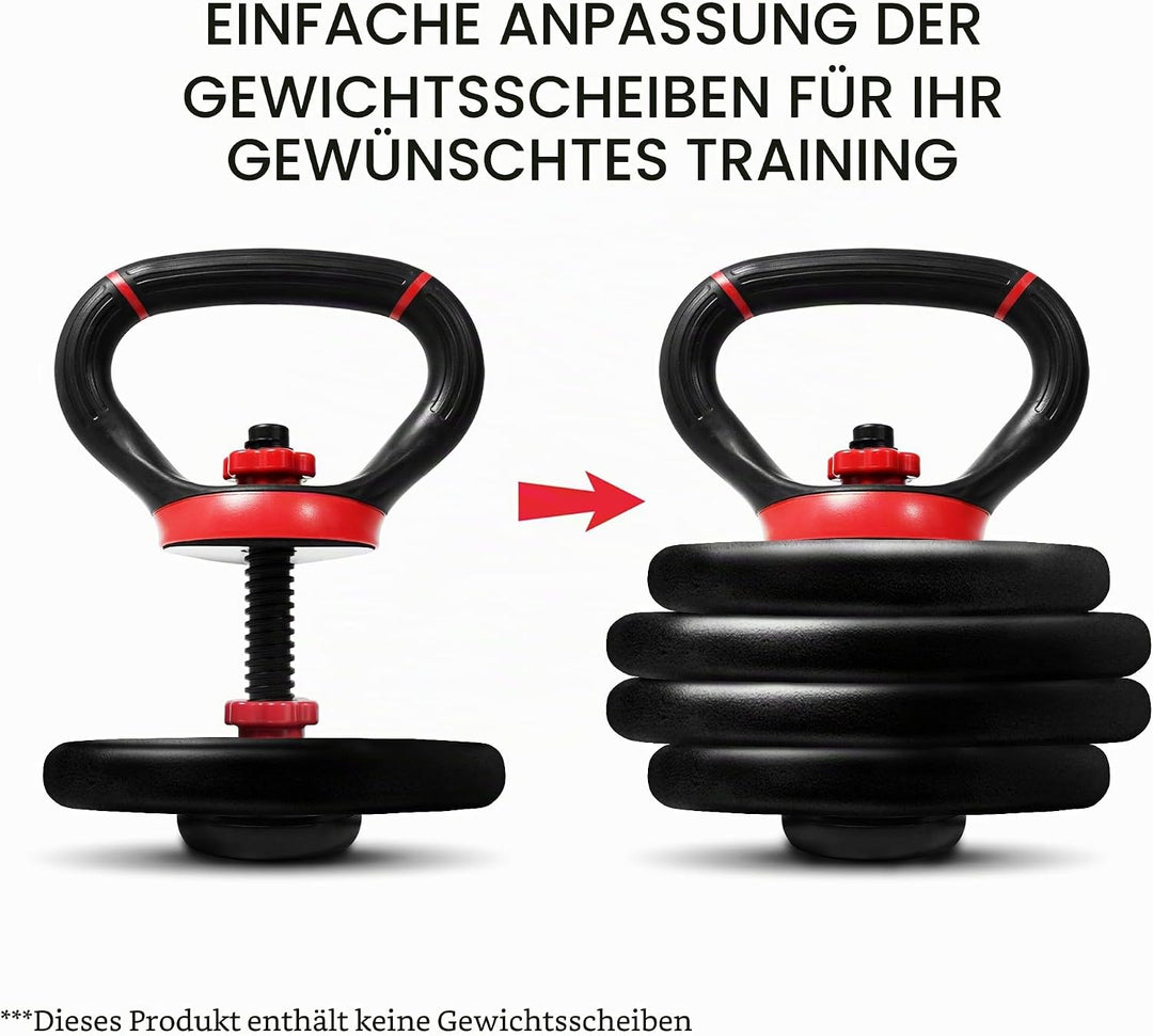Yes4All Verstellbarer Kugelhantel-Griff/Kraft-Kugelhantel für Heim-Fitnessstudio, Krafttraining und