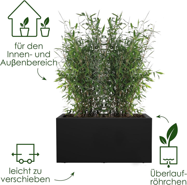 elho Vivo Next Lang 80 - Blumentopf für Innen &amp; Aussen - Pflanzentopf gross Draussen - Ø 78.0 x H 37