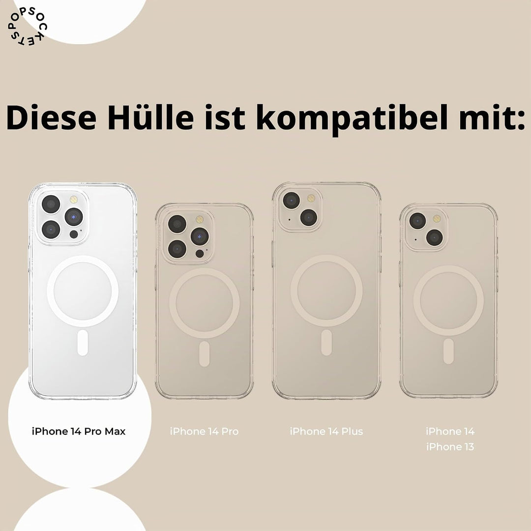 PopSockets: PopCase PlantCore für MagSafe - Hülle für iPhone 14 Pro Max mit Abnehmbarem PopGrip Slid