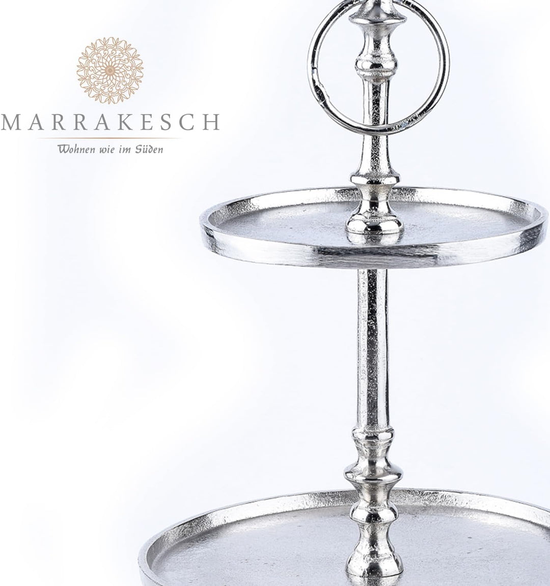 Marrakesch Orient & Mediterran Interior Etagere Annika (2-Etagen Etagere rund 34cm), 2-Etagen Etager