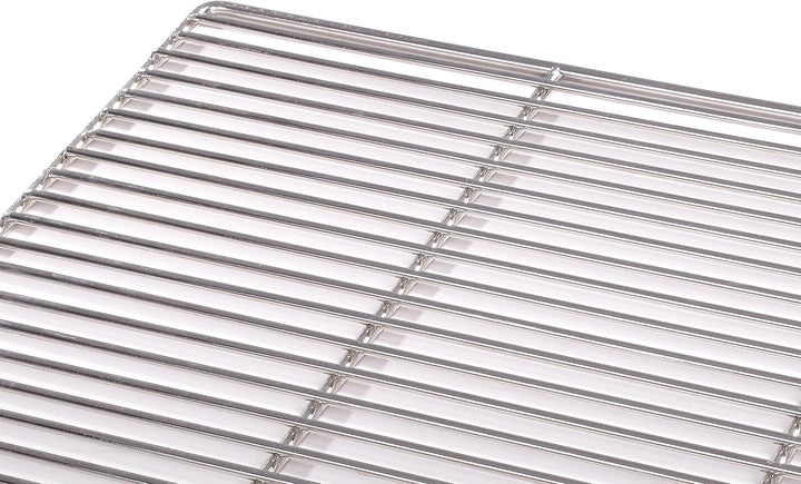 Edelstahl Grillrost 45 x 35cm V2A Grill 4/6mm Stäbe, rechteckig, Feuerschalen Kamin Feuerkorb