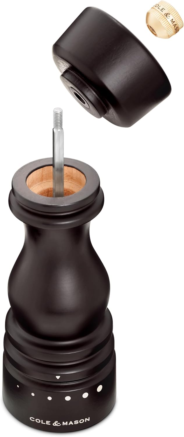 Cole & Mason London Salz- und Pfeffermühle Geschenkset – nachfüllbare Gewürzstreuer mit Premium-Holz