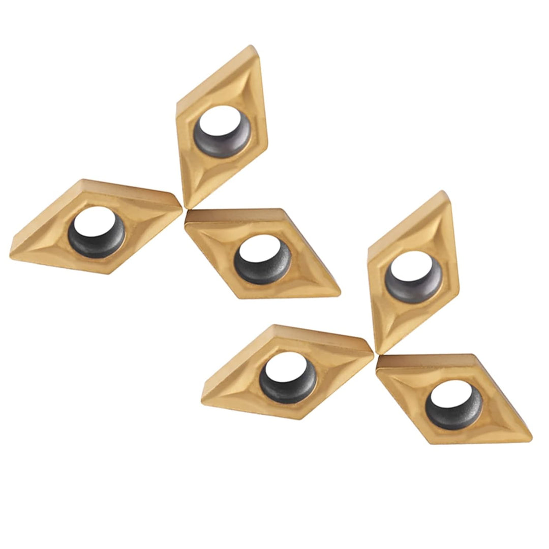10pcs CNC Hartmetall Einsatzschneider DCMT070204 US735 DCMT51.51 Wendeplatten für Drehmeissel mit Bo
