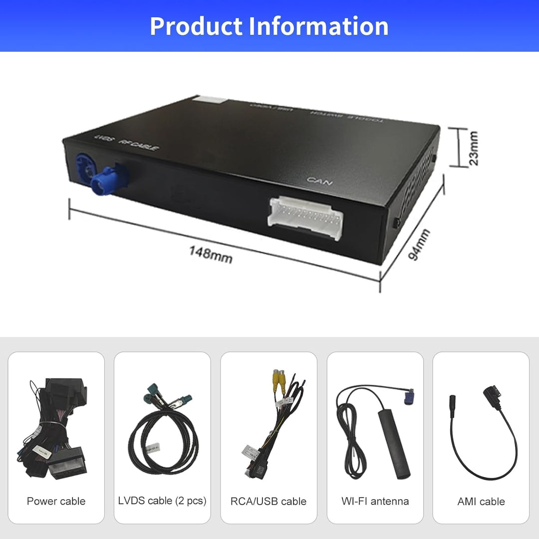 Road Top CarPlay Wireless Modul für Audi Q3 2014-2018 Jahr mit MMI 3G | HN+ Auto Software Version, C