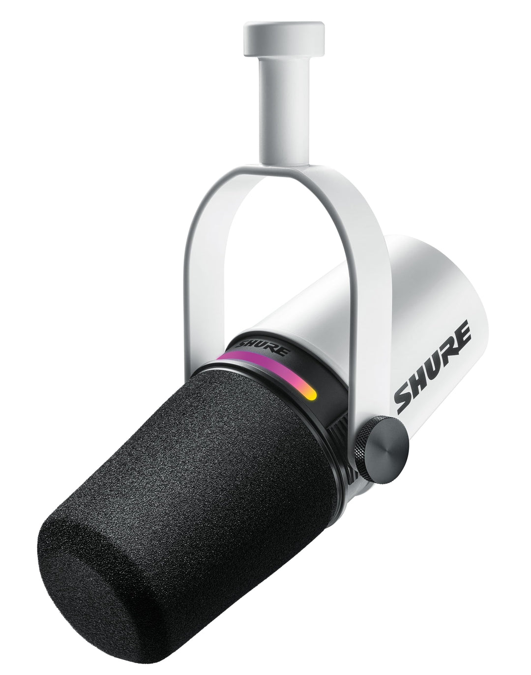 Shure MV7+ Podcast Mikrofon-Verbessertes Audio, LED-Touchpanel, USB-C- und XLR-Ausgänge, Auto-Level-