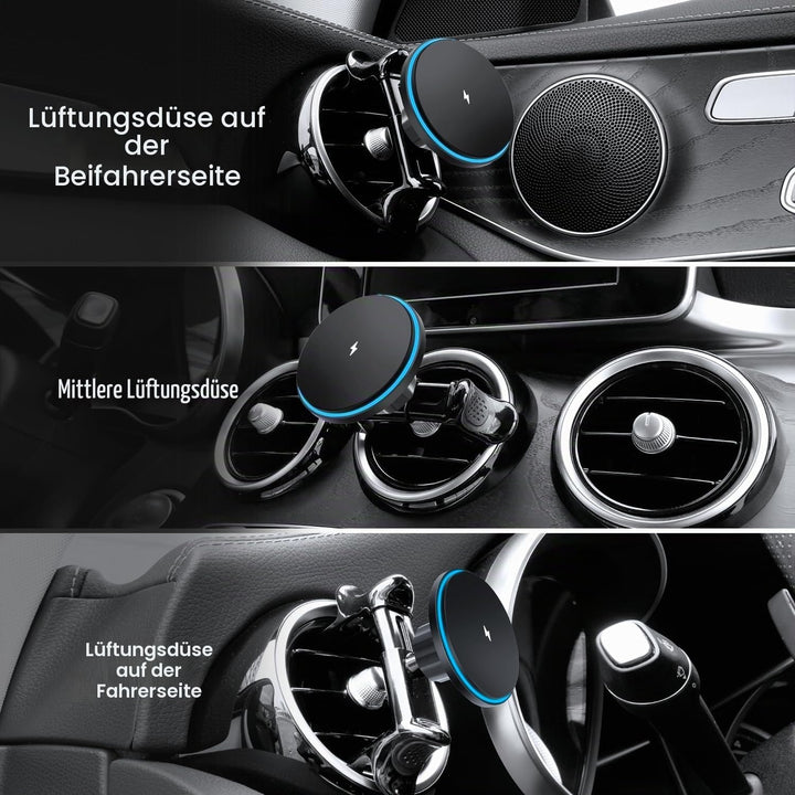 15W für Magsafe Autohalterung Handyhalterung Auto mit Ladefunktion, Runde Lüftung Für Mercede Benz A