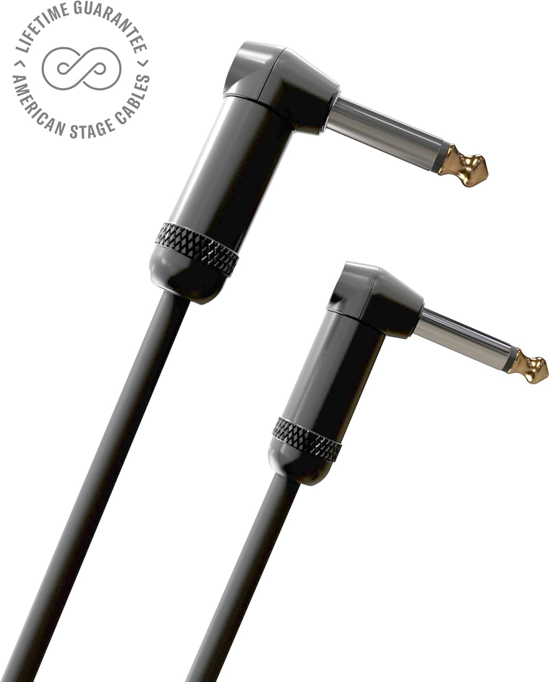 Planet Waves PW-AMSGRR-20 American Stage Instrumentenkabel 6,10m (20 Fuss) schwarz 20 Feet Rechter W