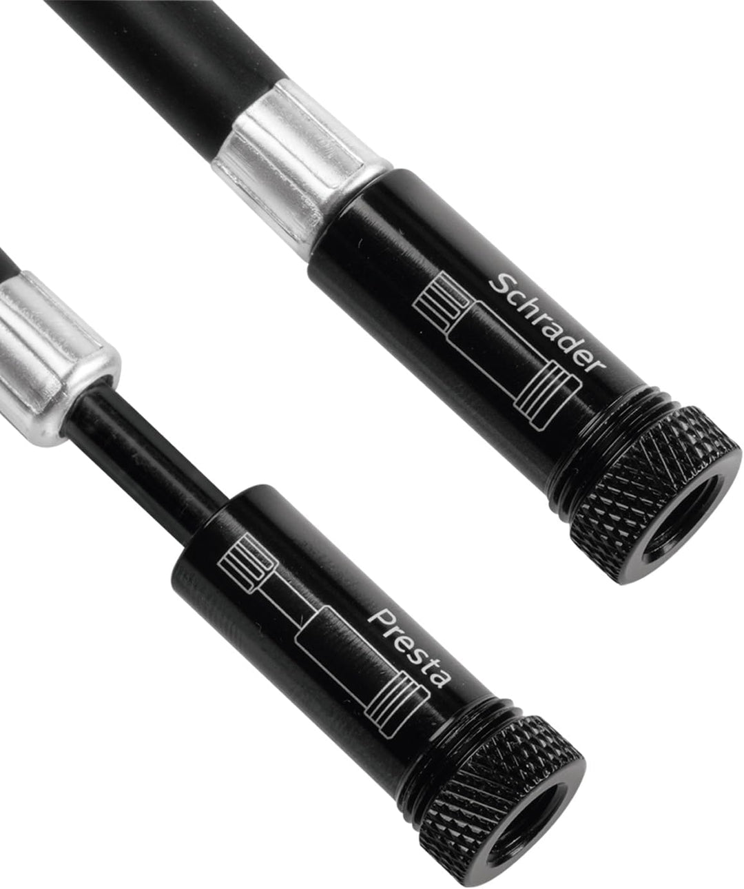 Topeak Race Rocket HP Mini Luftpumpe 11 bar aus Zylinder und Gummi in der Farbe Schwarz, Gewicht: 77