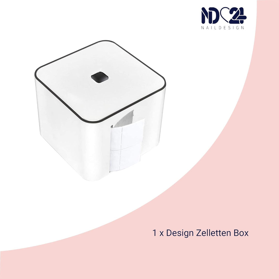Clean Pad Box - The Cube - elegante Clean Pad Spender für Nägel Design - für professionelle Nagelstu