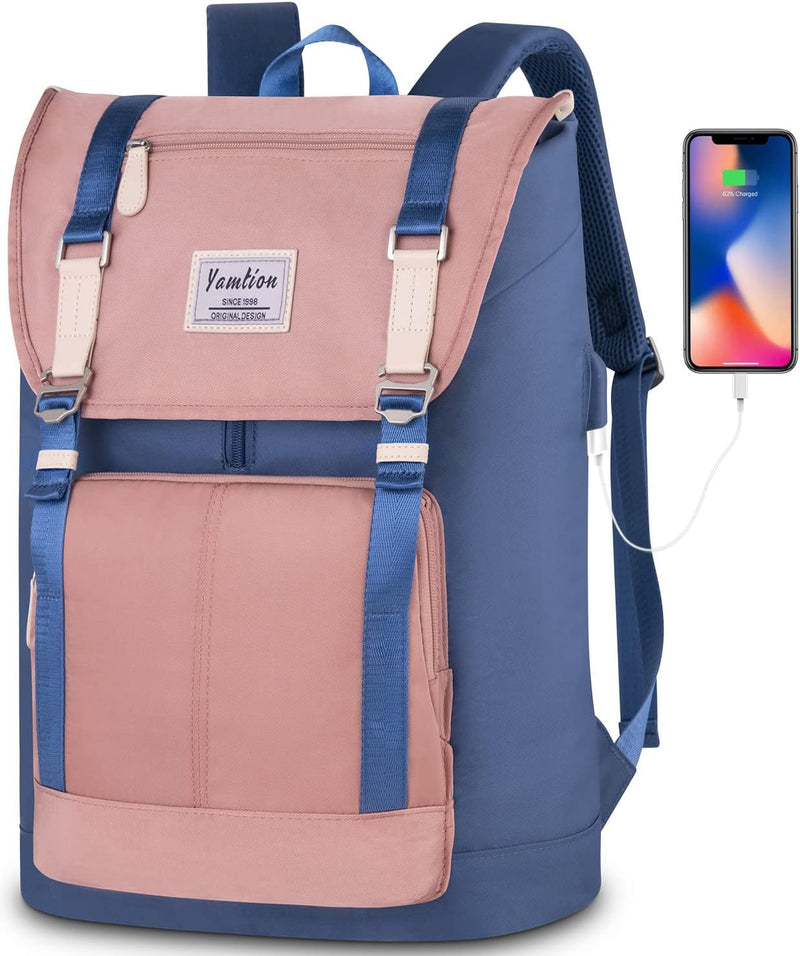 17 Zoll Rucksack Laptop Damen Rucksack Frauen,Schulrucksack Mädchen Teenager mit 17" Laptopfach,Schu