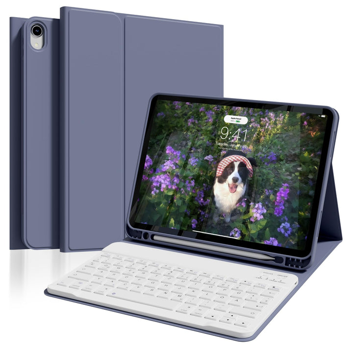 Hülle mit Tastatur für iPad Air 11 Zoll M4/M3/M2 (2026/2025/2024), iPad Air 5 4 2022/2020 10,9 Zoll,