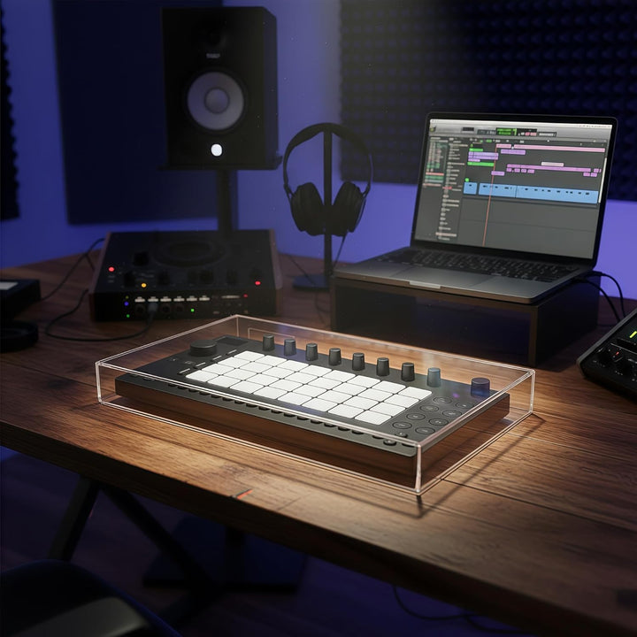 Acrylhülle für MIDI-Keyboard-Controller, kompatibel mit Ableton Move, transparent mit vorgebohrten K