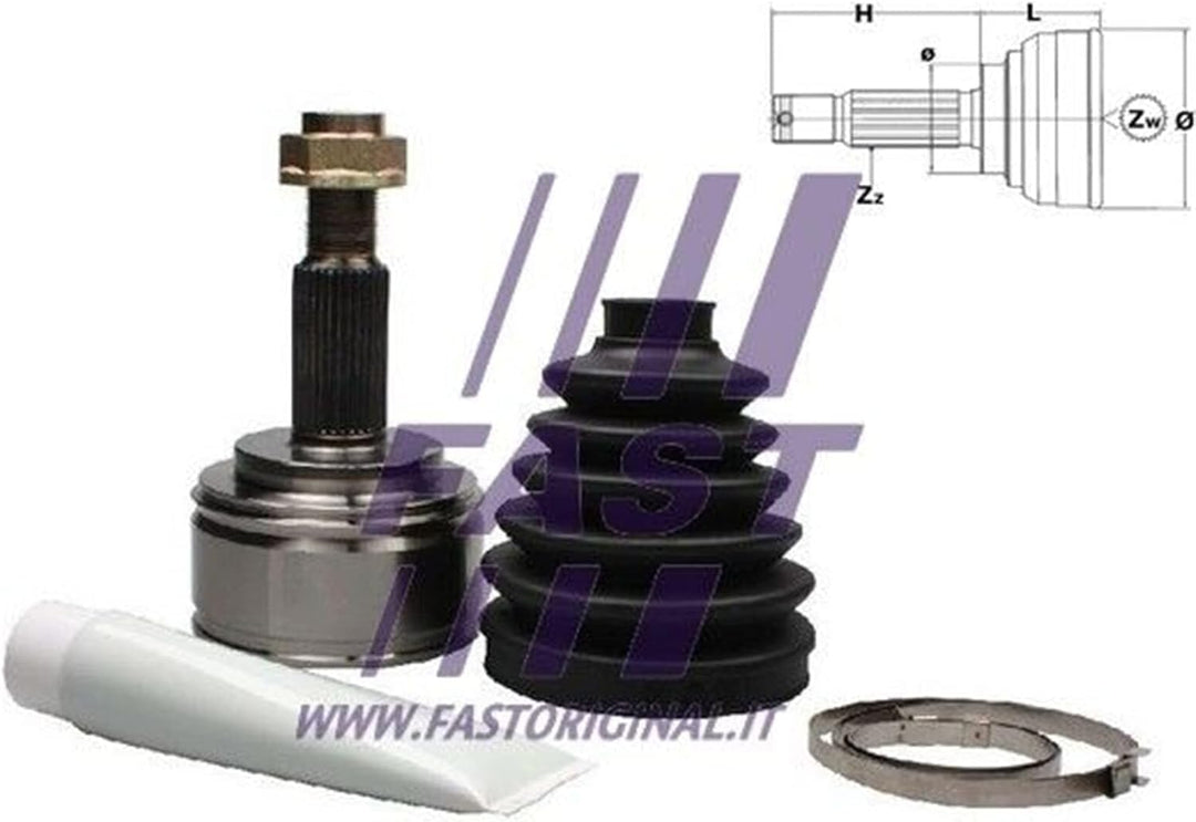 FAST FT25093K Kupplung Omocinetisch