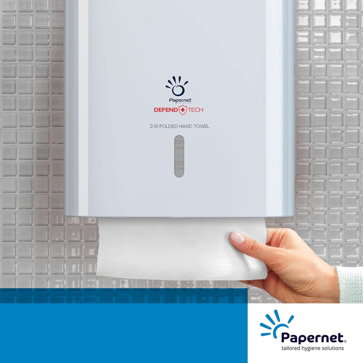 Papernet Defend Tech 416148 Papierhandtuchspender, antibakteriell, kompatibel mit Z/W-Falzhandtücher