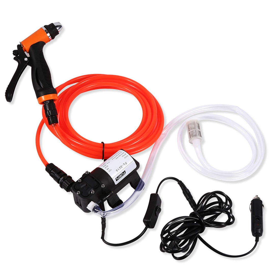 Ejoyous Autowaschpumpe, 12V Autowaschanlage Kit Hochdruck Elektrische selbstansaugender Autowäscher