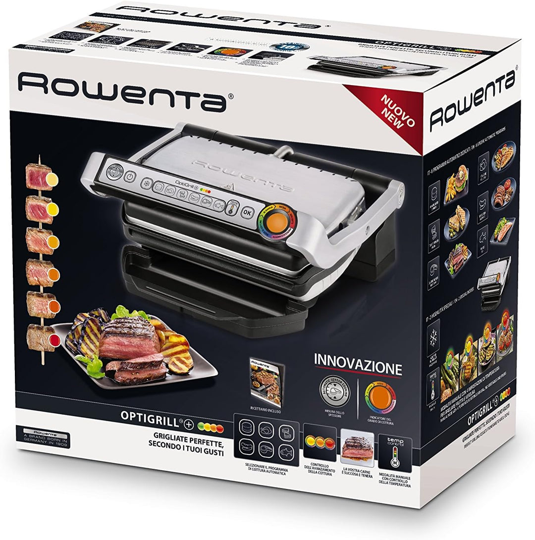 Rowenta Optigrill Grillpfanne Optigrill + schwarz / silber (italienisches
