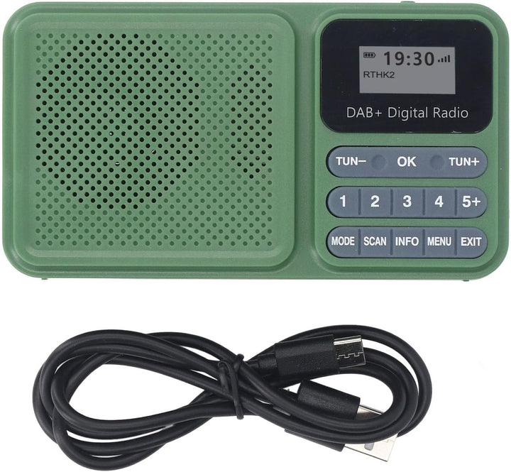 Solar Powered DAB+ Radio mit Bluetooth 5.0, 3W Stereo -Lautsprecher, USB/SD