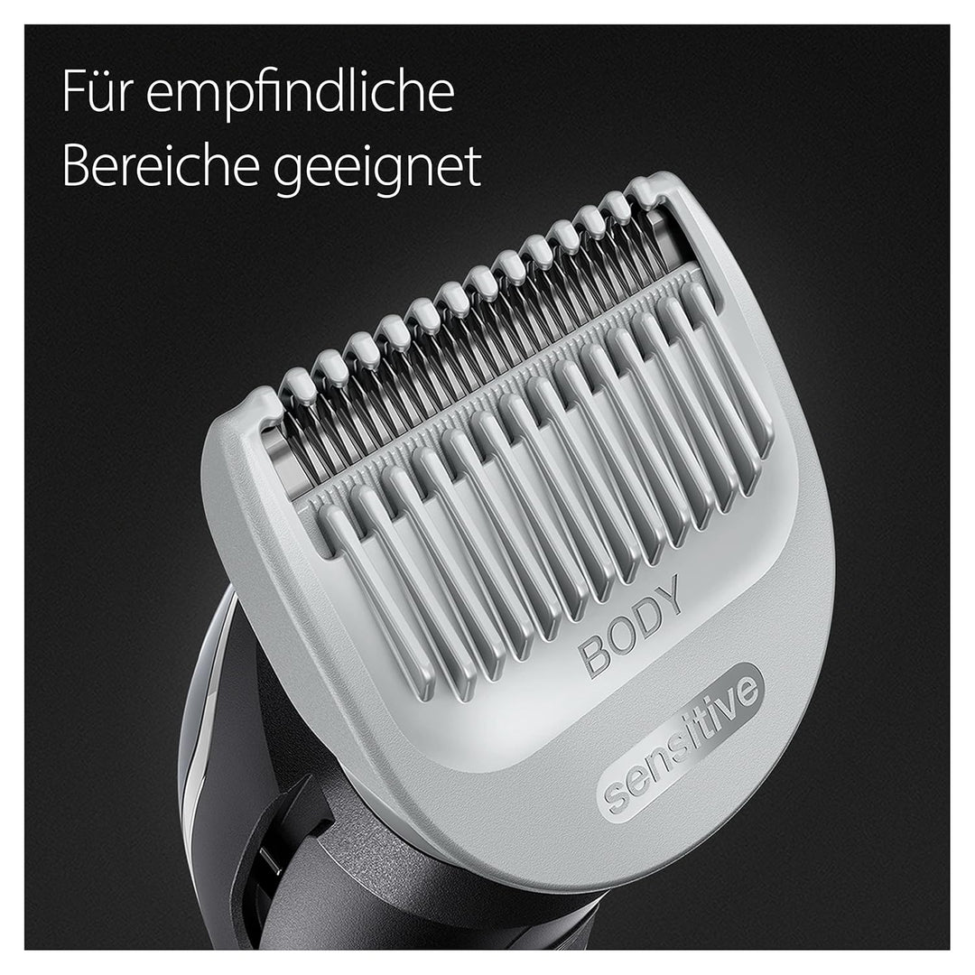 Braun Bodygroomer Series 5, Elektrischer Körperrasierer Herren mit 3 Zubehörteile, Kabelloser Trimme