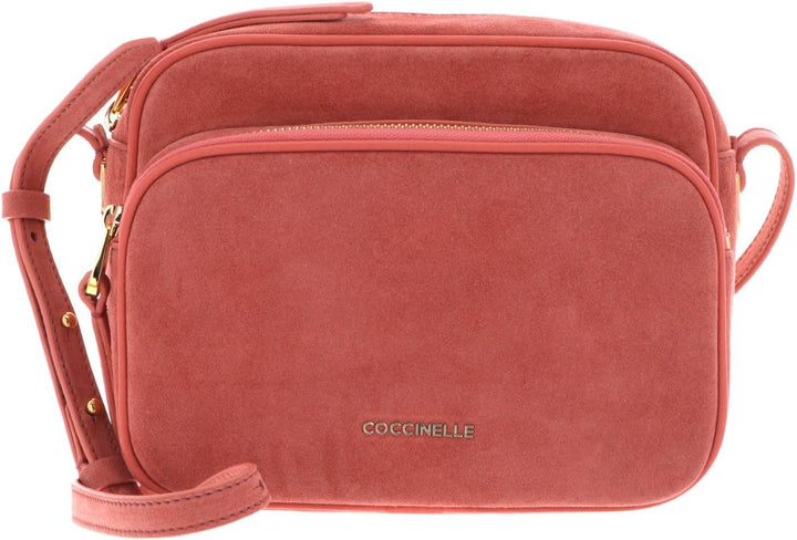 Coccinelle Lea Suede Umhängetasche Koralle