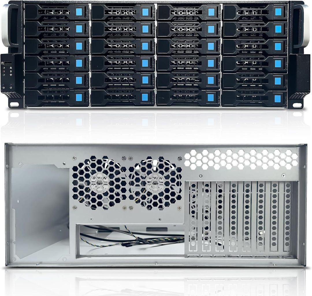 FANTEC 1873 SRC-4240X07 19" 4HE 680mm Storage Gehäuse (24x SAS/SATA Einschübe mit je 2 Status LEDs,