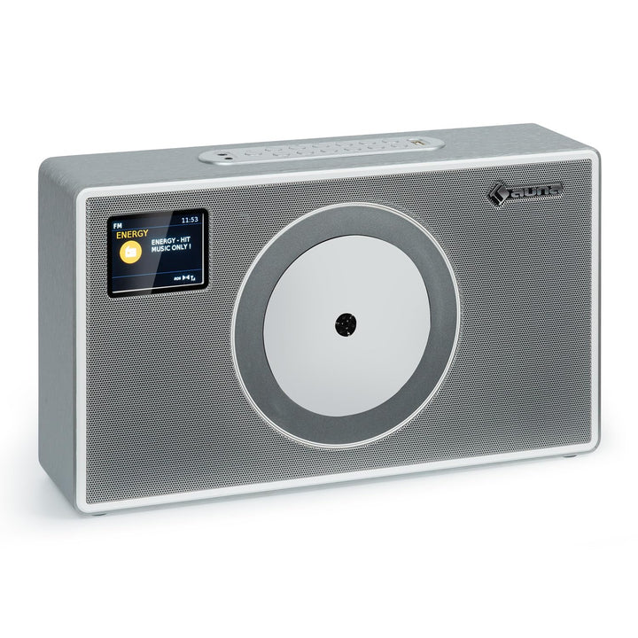 Auna Radio für Küche & Bad, DAB Radio mit CD Player zur Wandmontage, DAB Plus mit Bluetooth, DAB/DAB