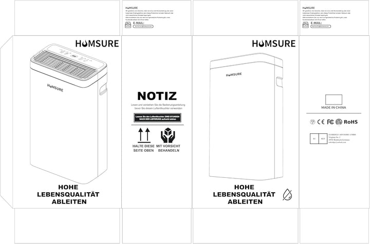 Luftentfeuchter 16L, Elektrisch Entfeuchter für 100m³(~40m²), Luftentfeuchter Keller, Timer, Automat