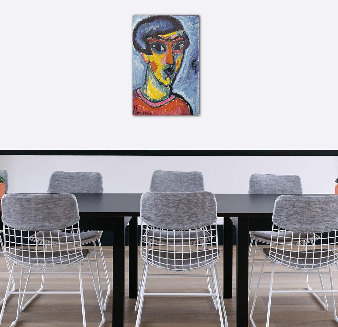 Printed Paintings Leinwand (40x60cm): Alexej von Jawlensky - Kopf in Blau 40x60 cm, 40x60 cm