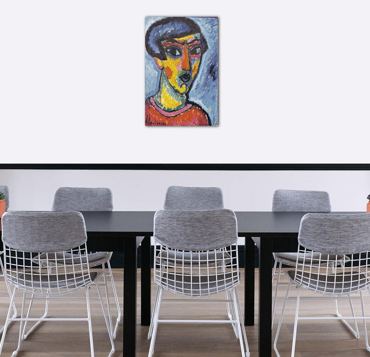 Printed Paintings Leinwand (40x60cm): Alexej von Jawlensky - Kopf in Blau 40x60 cm, 40x60 cm