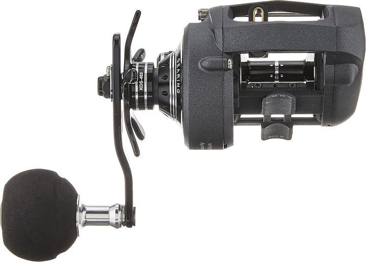 Okuma Komodo SS Baitcaster mit Aluminiumrahmen, Edelstahl, niedriges Profil Einheitsgrösse Power-Gri
