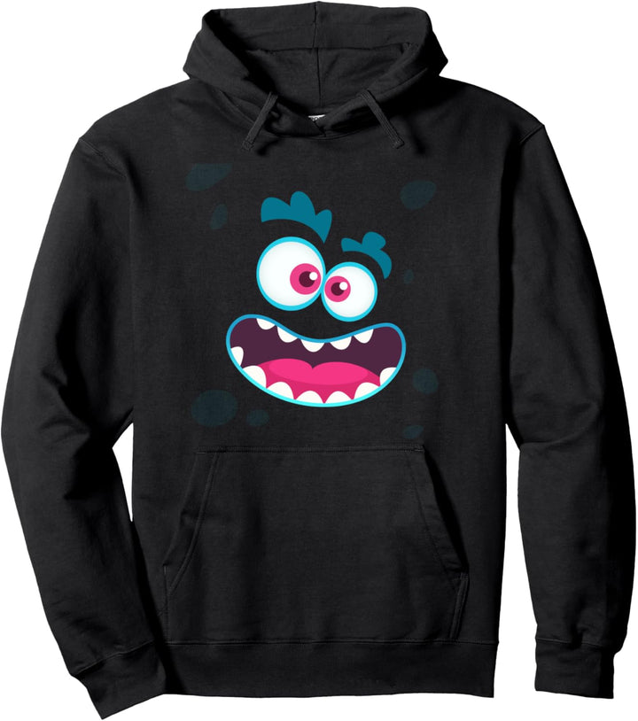 Nettes Monstergesicht Emotion Halloween Kostüm Geschenk Pullover Hoodie