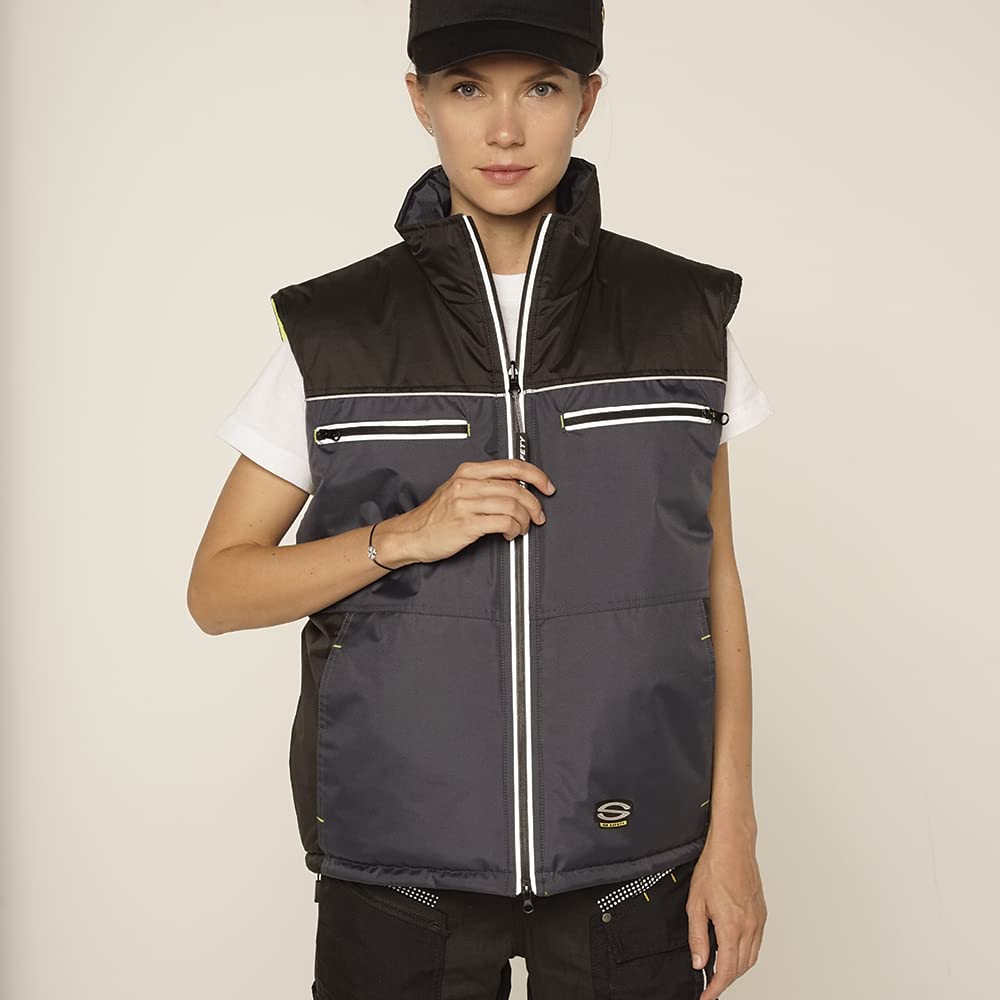 Sir Safety System MC4413P73X "Capricorno" Weste, Blau/warnschutz-gelb, Grösse 3X 3XL, 3XL
