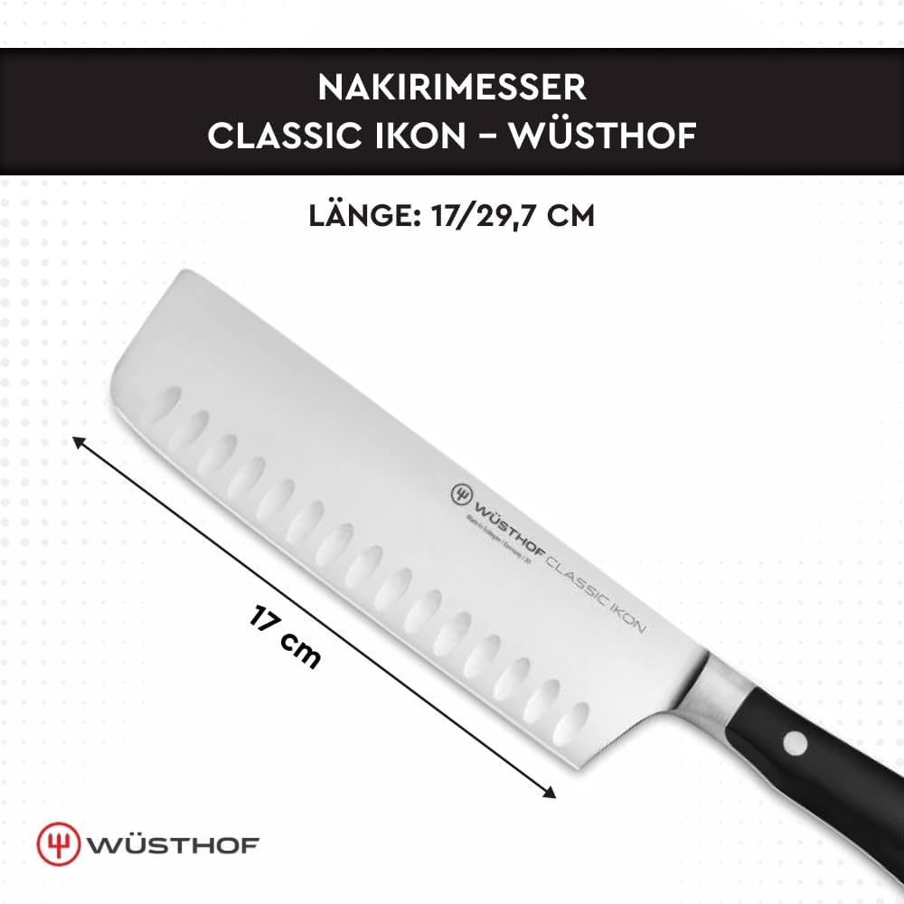 WÜSTHOF Classic Ikon Nakiri 17 cm, Silber