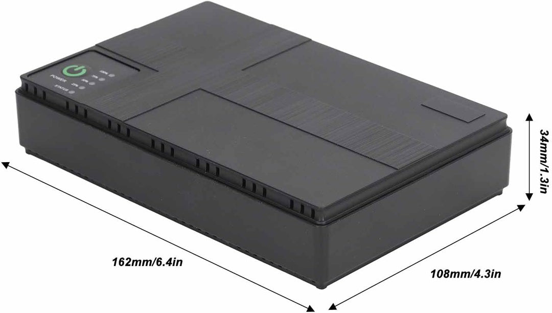 Mini UPS Batterie Backup, 10400mAh 18Wh Unterbrechungsfreie Stromversorgung mit DC 12V 9V 5V 2A Ausg
