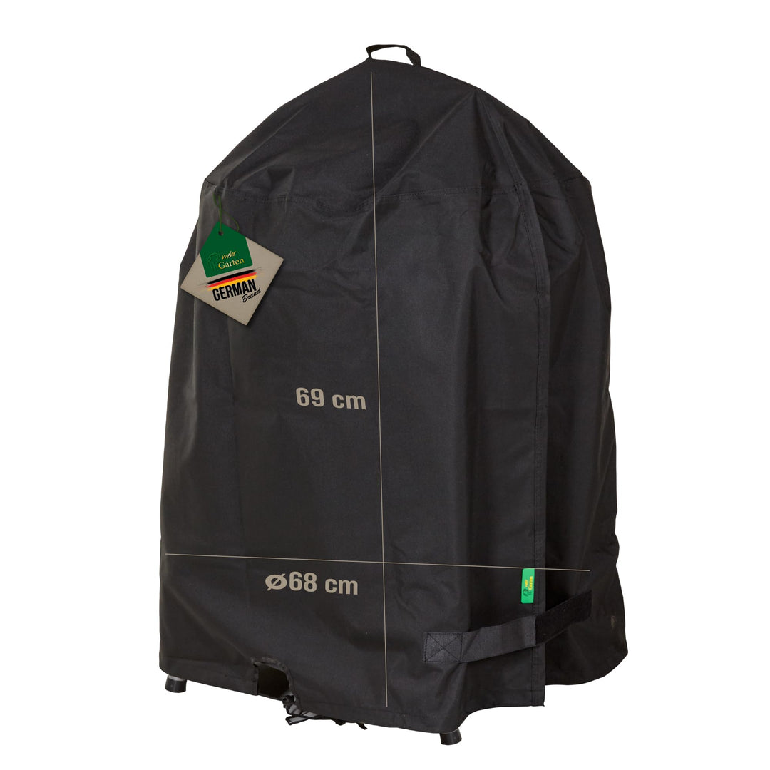 Kugelgrill Abdeckung wetterfest, Ø68x69 cm, schwarz, Oxford 600D Gewebe, Grillabdeckung wasserdicht