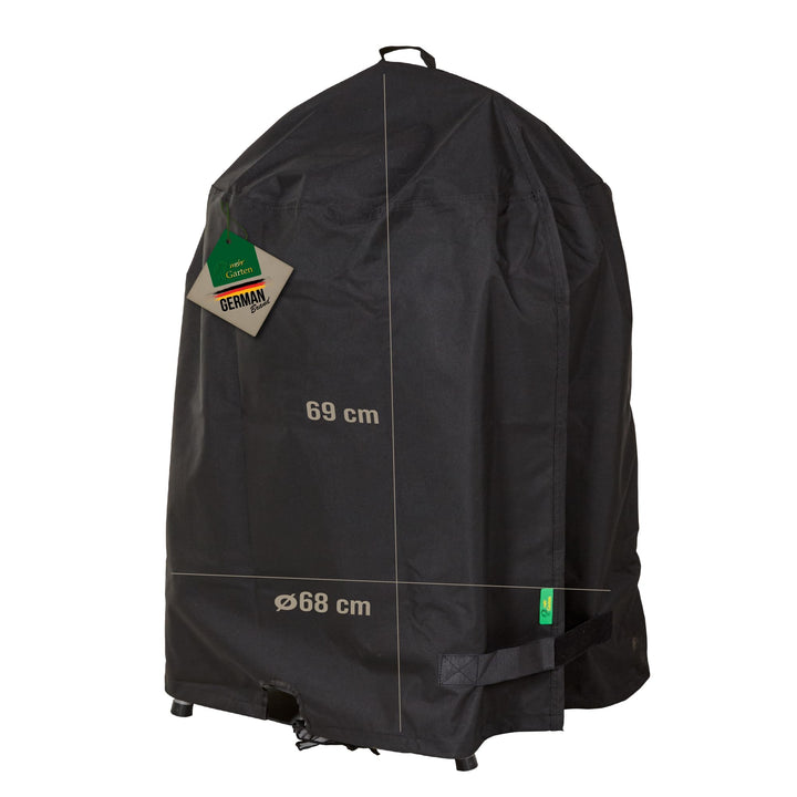Kugelgrill Abdeckung wetterfest, Ø68x69 cm, schwarz, Oxford 600D Gewebe, Grillabdeckung wasserdicht