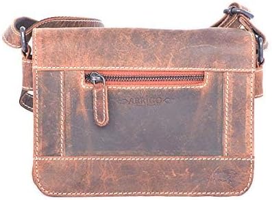 Arrigo Schoudertas Schultertasche Braun (Cognac), Braun (Cognac)