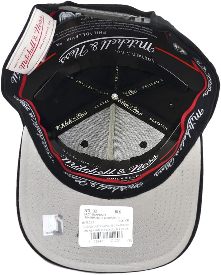 Mitchell & Ness NBA Snapback Cap Classic Red Curved Eazy Boston Celtics Black