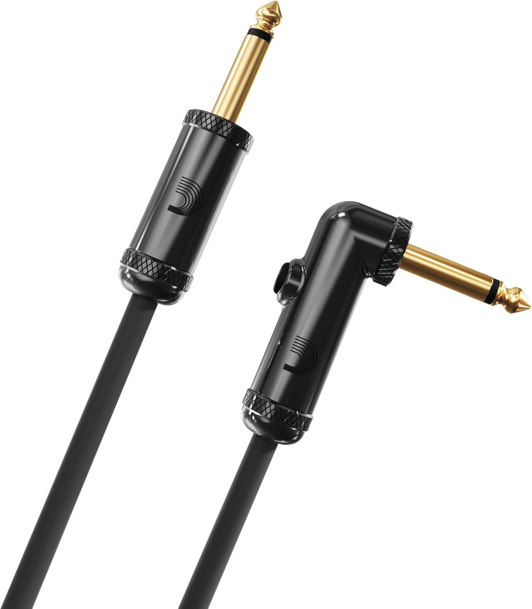 Planet Waves PW-AGRA-20 Custom Series Cables 6,1m (20 Fuss) schwarz 20 Fuss Momentaler rechter Winke