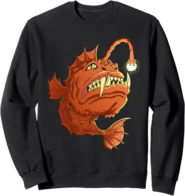 Anglerfisch Tiefsee Fisch Sweatshirt
