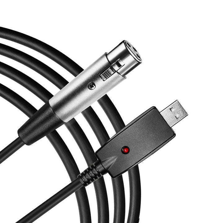 USB zu XLR Mikrofonkabel - 3 Pin Mic Link Converter Kabel Studio Audio Kabel Anschluss Cords Adapter