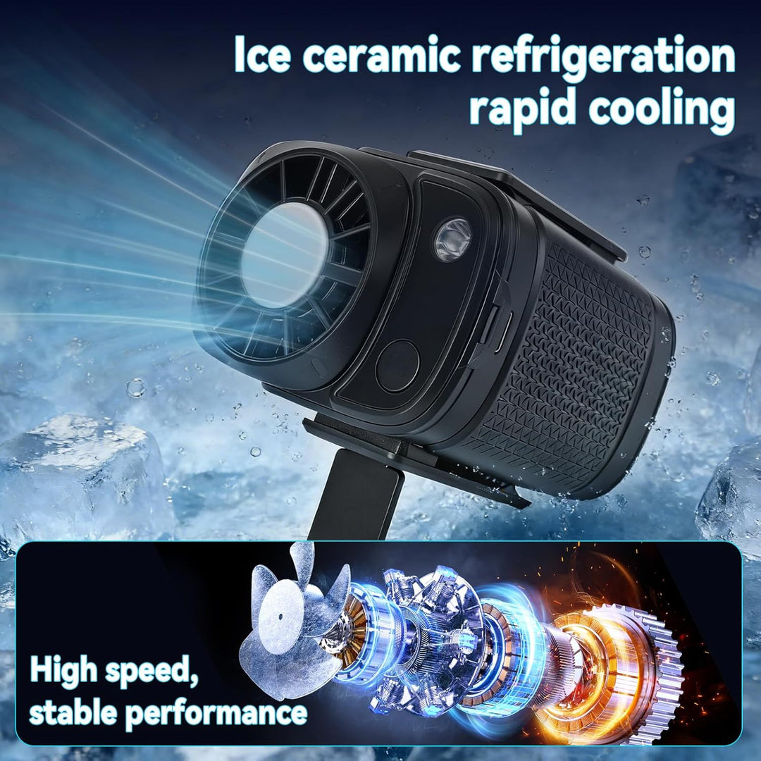 Taillen-Clip-Lüfter, tragbarer persönlicher Kühlventilator, 13000 U/min, 5 Geschwindigkeiten, verste