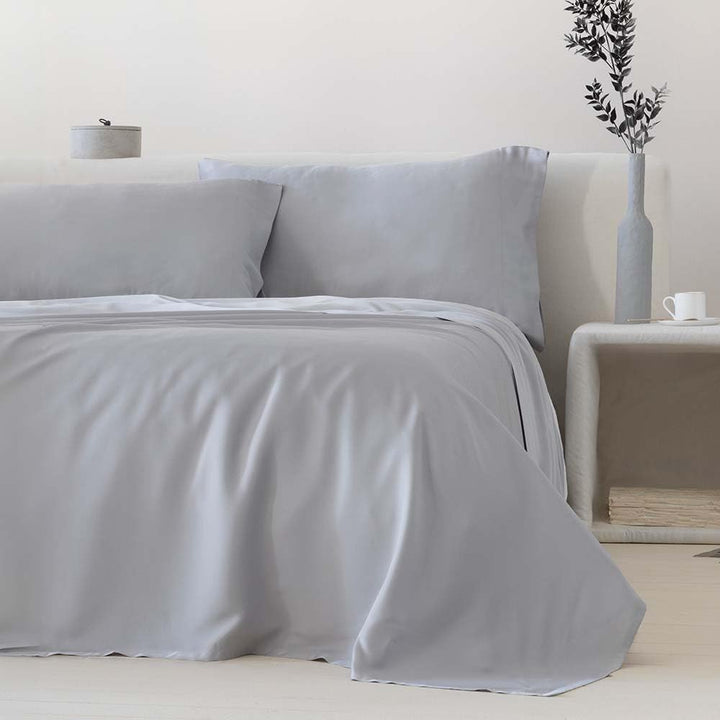 COTTON ARTean ECOFRIENDLY Bambus-Bettwäsche-Set, Grau Cama 150 X 190/200 Grau, Cama 150 X 190/200 Gr