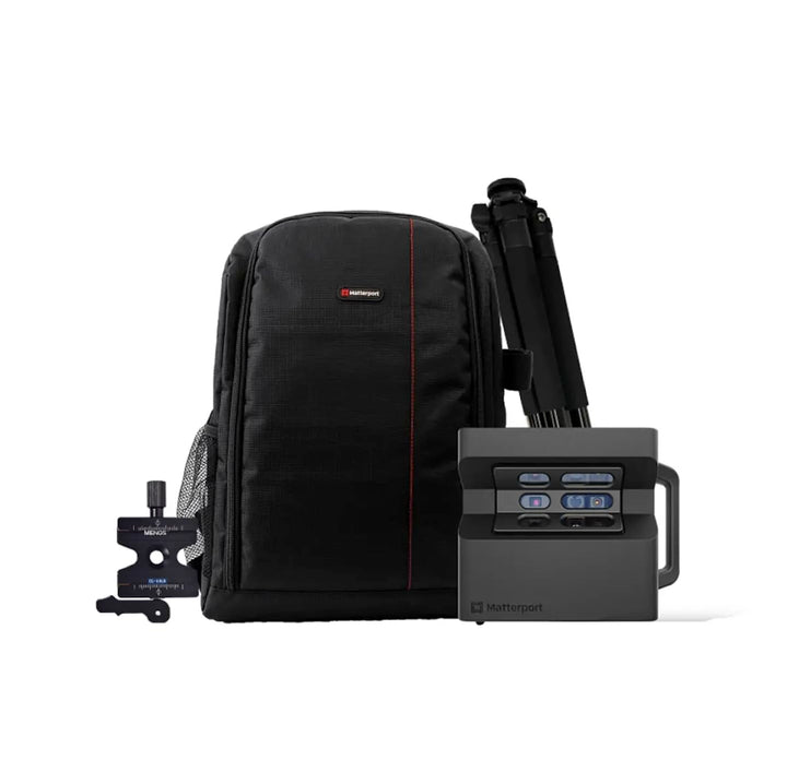 Matterport Pro2 3D 360-Grad-Kamera-Rucksack-Bundle - Enthält Pro2 3D-Kamera, Stativ, Klemme und Ruck