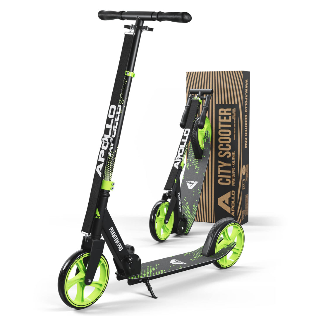 Apollo XXL Wheel Scooter - Phantom Pro Cityroller | Klappbarer City Roller für Kinder | Höhenverstel
