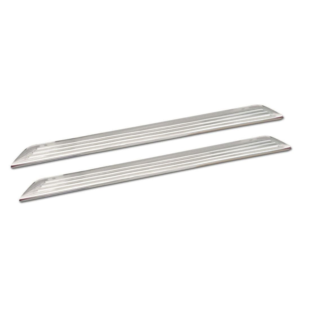 Avisa INOX Door sill Protectors Compatible with FIAT 500e Berlina 2020- / 500 FL 2015-3-Doors - 2-Pi