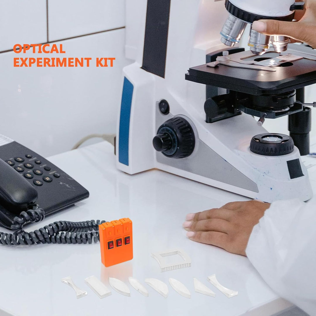 Optisches Experimentierset Licht Dreifarbensynthese Physik Optik Lernset mit Linsen und Komponenten