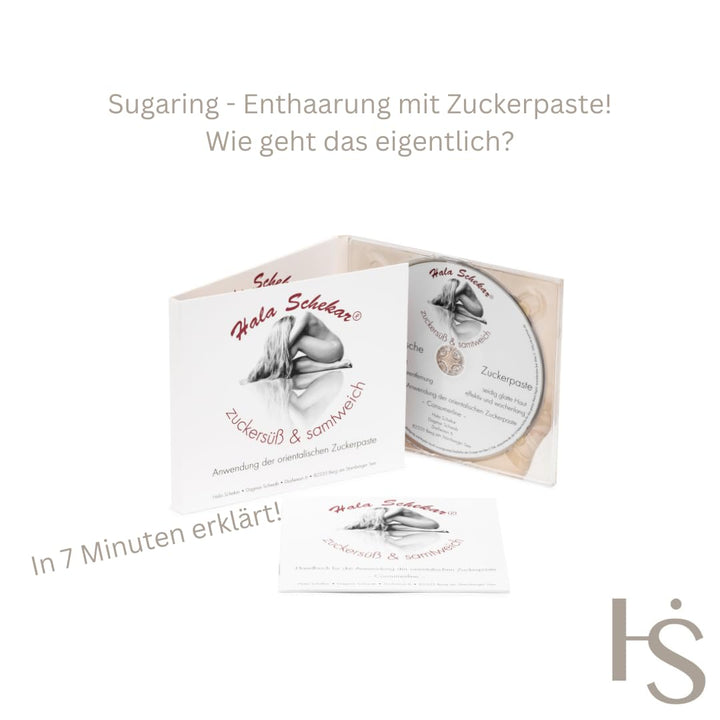 SET: Haarentfernung, Enthaarung mit Hala Schekar Orientalischer Zuckerpaste – Starter-Set: Dose Zuck