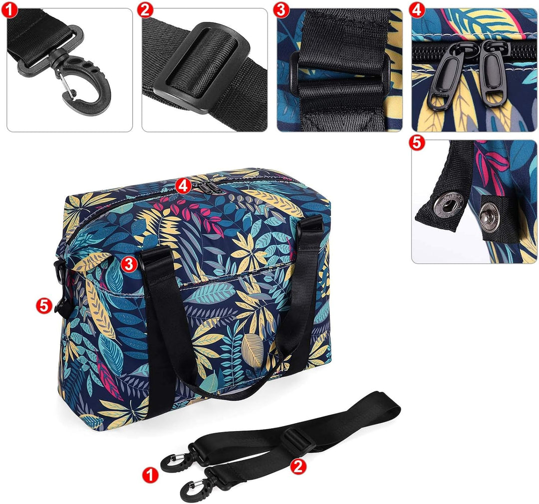 HAWEE Sporttasche Damen Gross Leichte Reisetasche Herren Faltbare Gym Duffel Bag Weekender Travel Ba