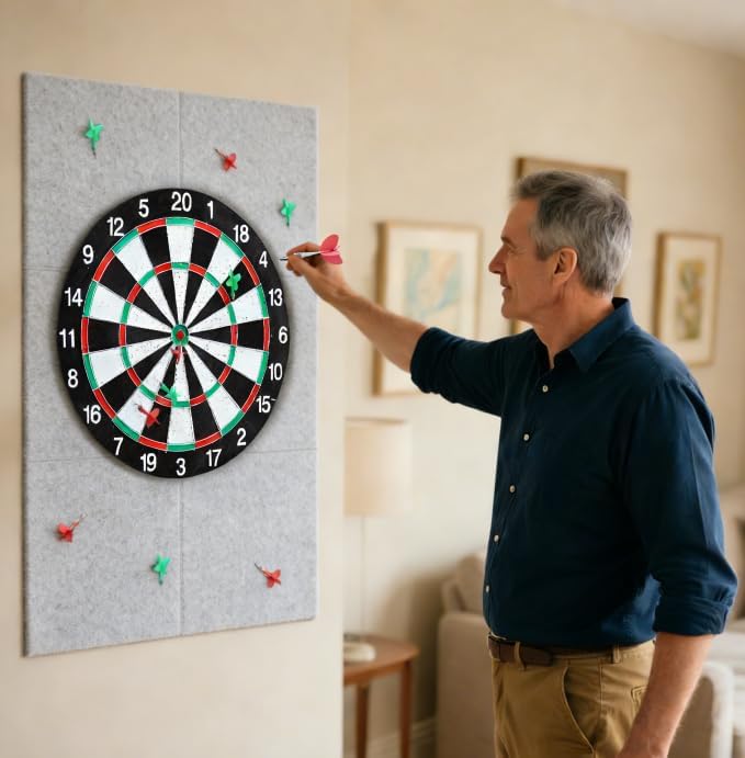 Yuragim Dartboard Wandschutz, Dart Wandschutz Filz, Wandumrandung für Dartboard, Dart Schutz Wand Da